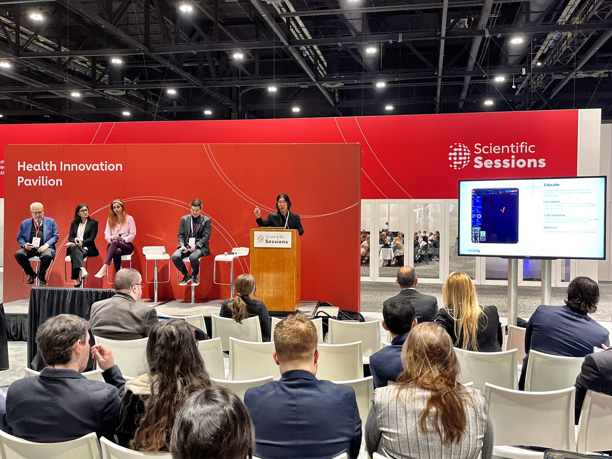 Dr. Jim Min, CEO and Founder of Cleerly, presenting at AHA Scientific Sessions 2022