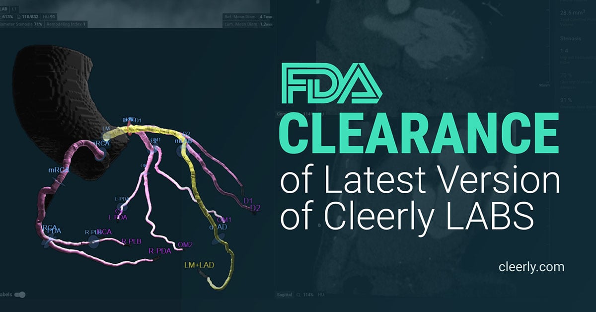 Cleerly Announces FDA Clearance of Latest Version of Cleerly LABS