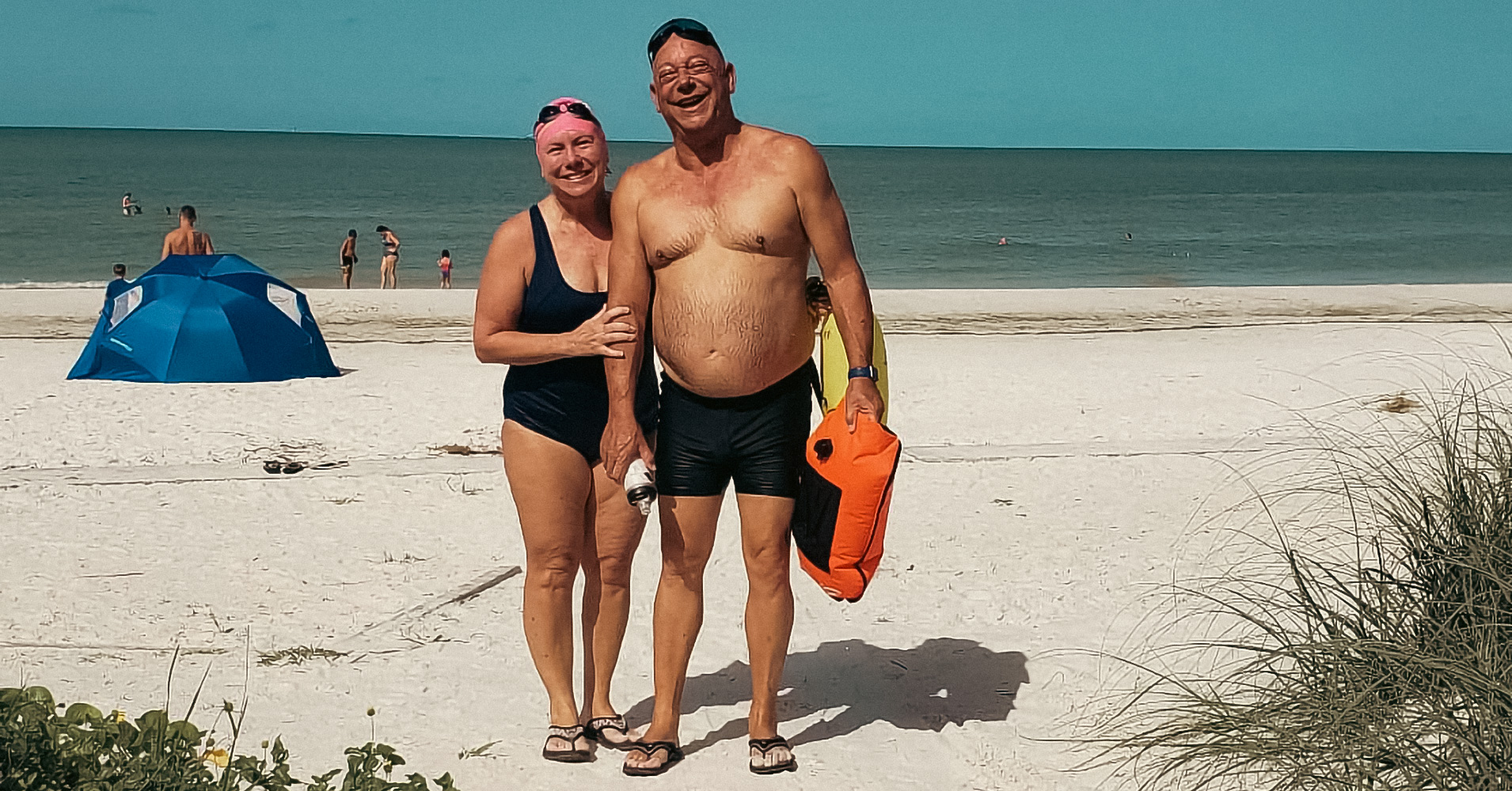 Steven and his wife continue their triathalon training